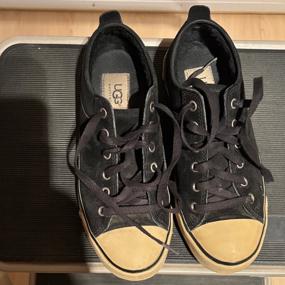 UGG Black and Tan Sneakers